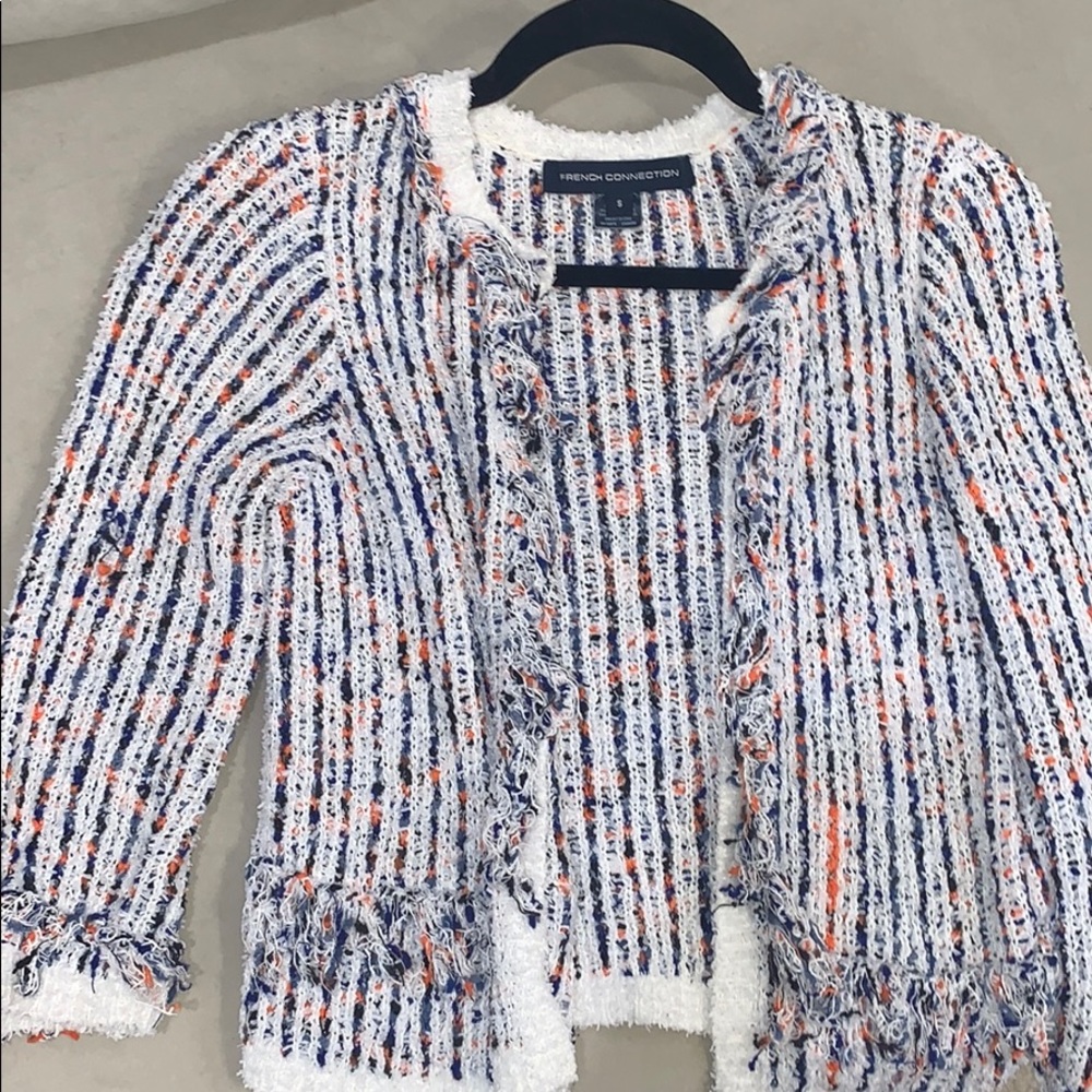 FC frayed multi color blazer/jacket